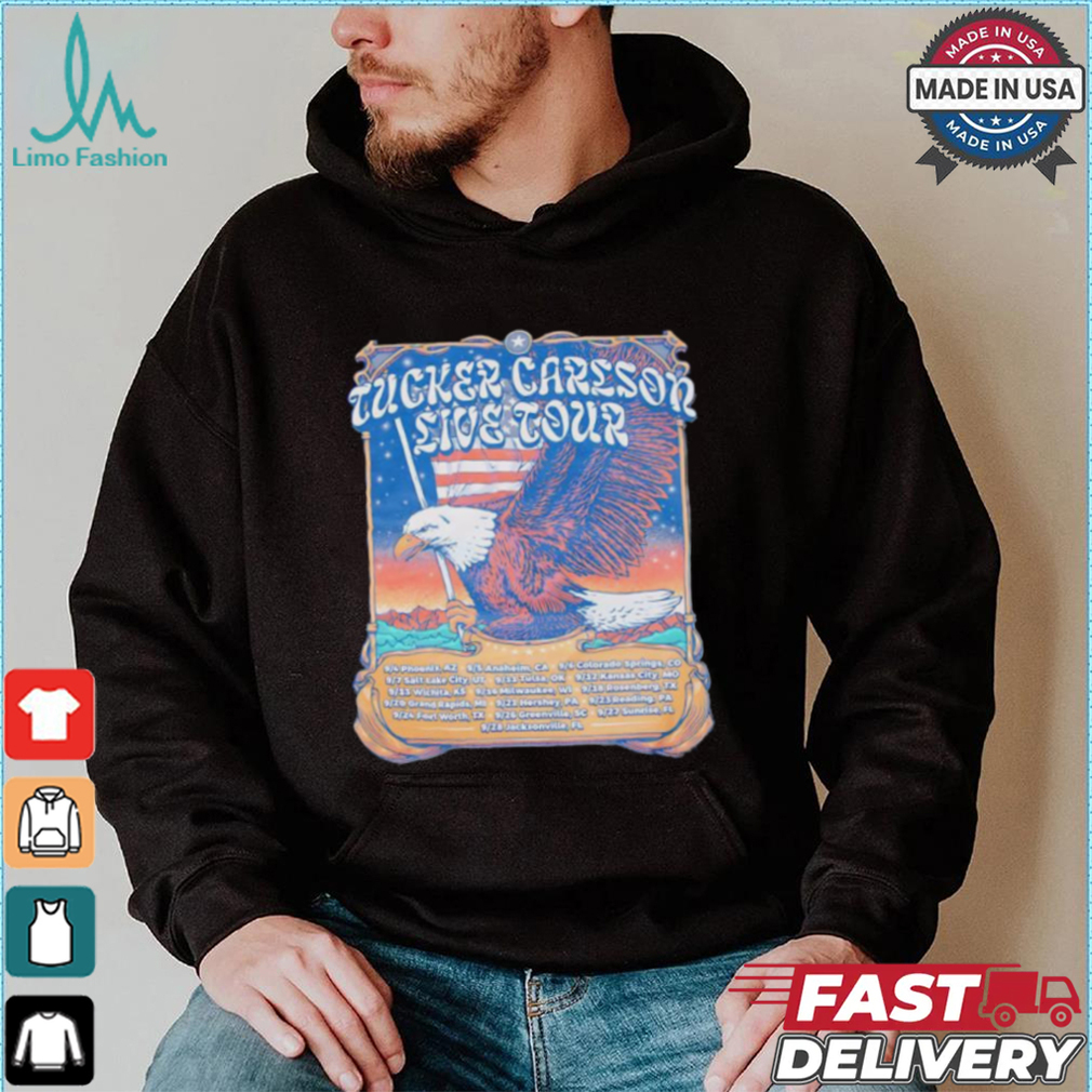 Tucker Carlson Live Tour Eagles art shirt Tucker Carlson Live Tour Eagles art shirt