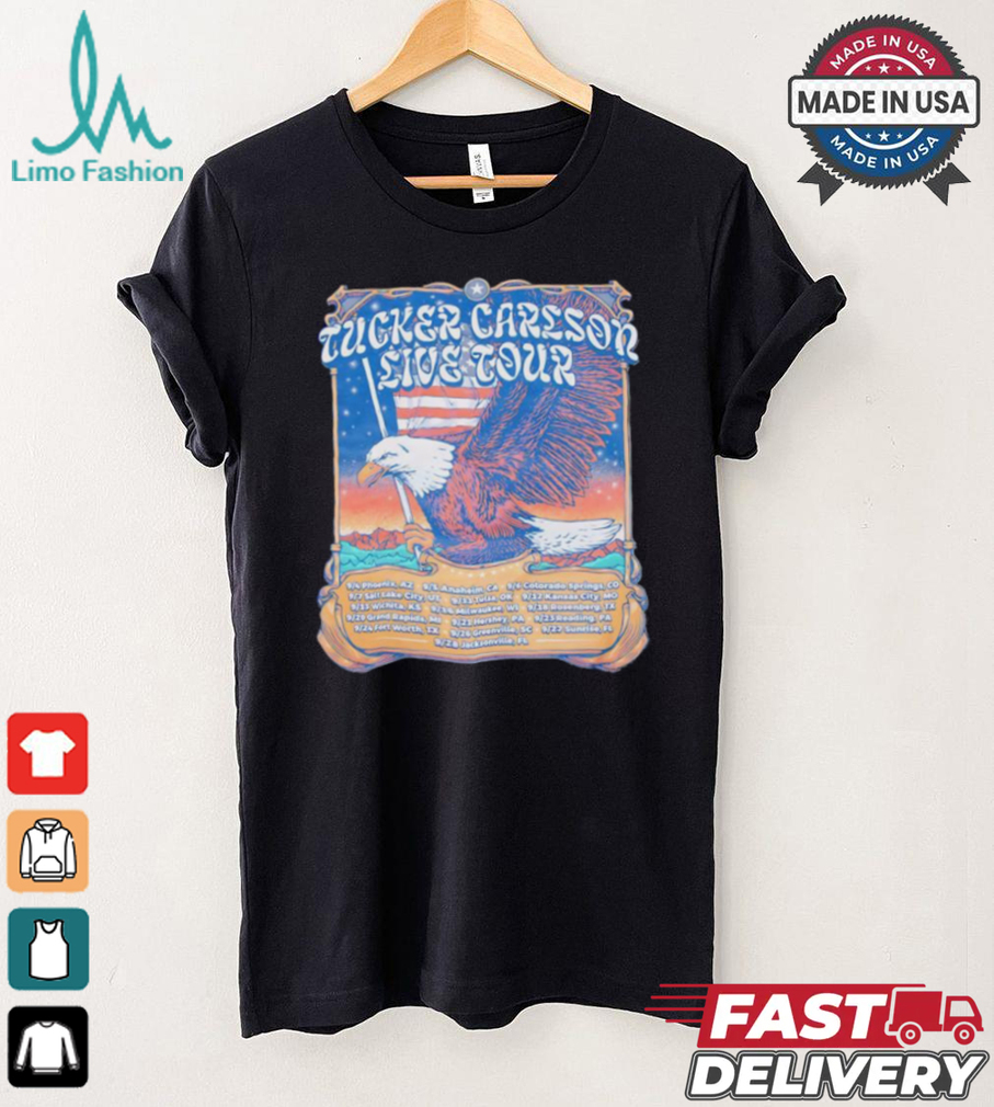 Tucker Carlson Live Tour Eagles art shirt Tucker Carlson Live Tour Eagles art shirt