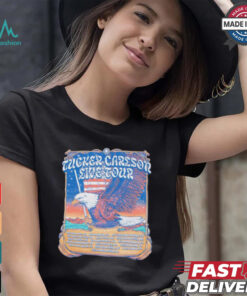 Tucker Carlson Live Tour Eagles art shirt