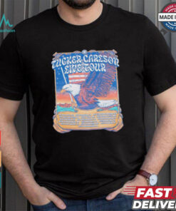 Tucker Carlson Live Tour Eagles art shirt