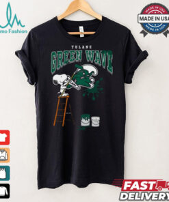 Tulane Green Wave Snoopy Painting Shirt
