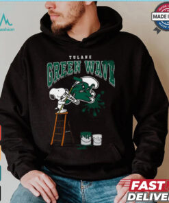 Tulane Green Wave Snoopy Painting Shirt