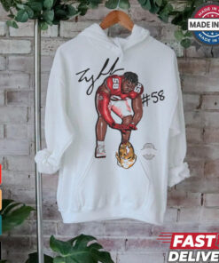 Ty Hamilton #58 Heat Ohio State Buckeyes Signature Graphic t shirt