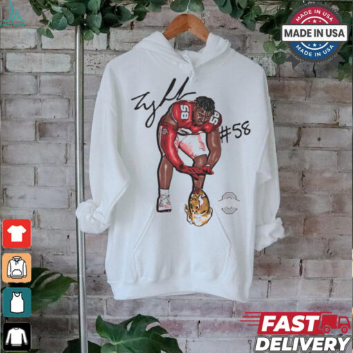 Ty Hamilton #58 Heat Ohio State Buckeyes Signature Graphic t shirt