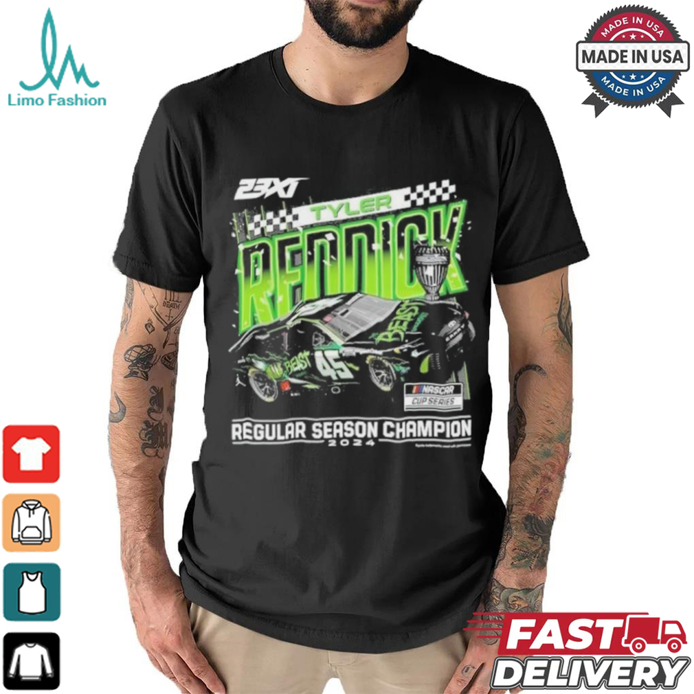Tyler Reddick 2024 NASCAR Cup Series Regular Season Champion T Shirt Tyler Reddick 2024 NASCAR Cup Series Regular Season Champion T Shirt