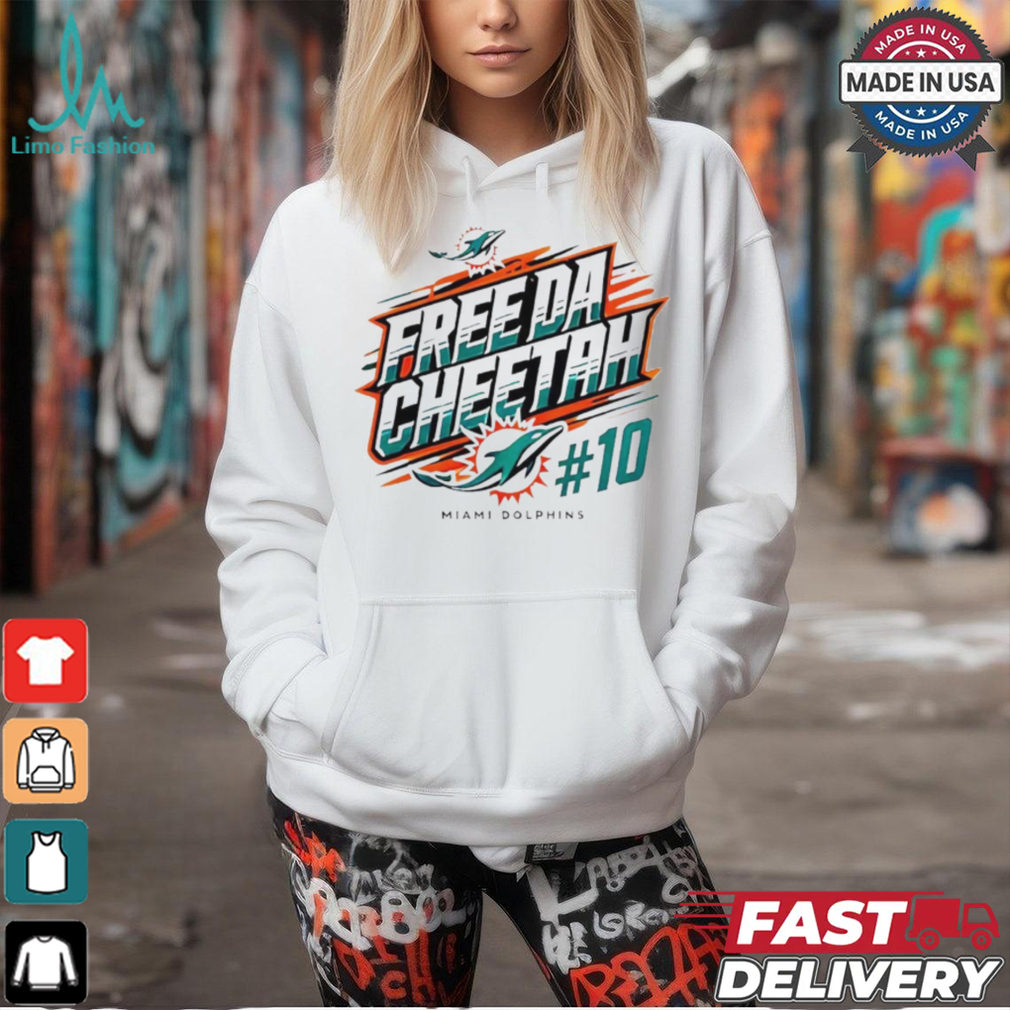 Tyreek Hill 10 free da cheetah Miami Dolphins logo shirt Tyreek Hill 10 free da cheetah Miami Dolphins logo shirt