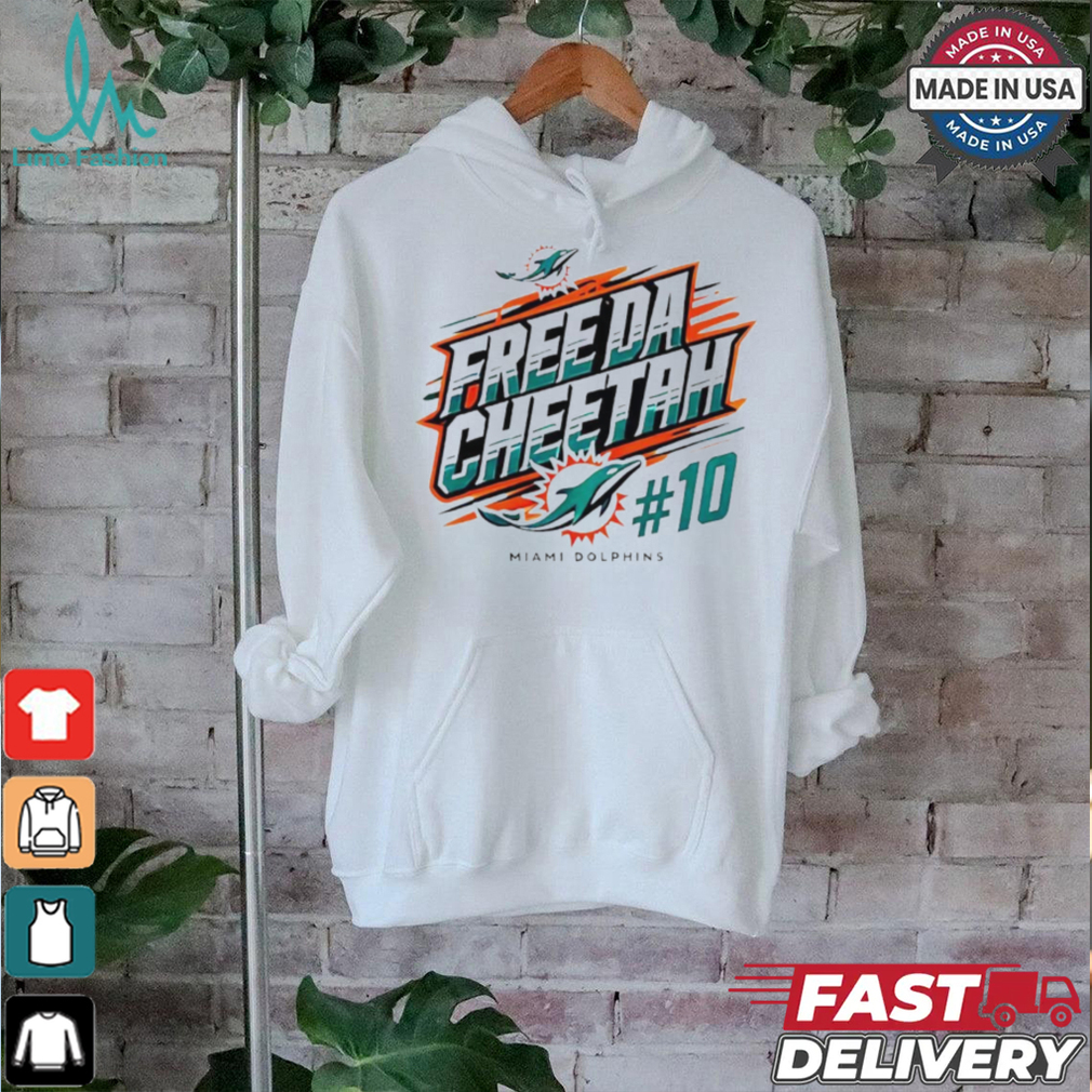 Tyreek Hill 10 free da cheetah Miami Dolphins logo shirt Tyreek Hill 10 free da cheetah Miami Dolphins logo shirt