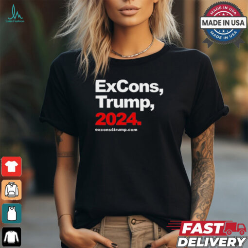 Tyrone Muhammad Wearing Excons Trump 2024 t shirt