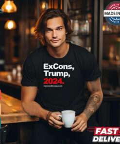 Tyrone Muhammad Wearing Excons Trump 2024 t shirt