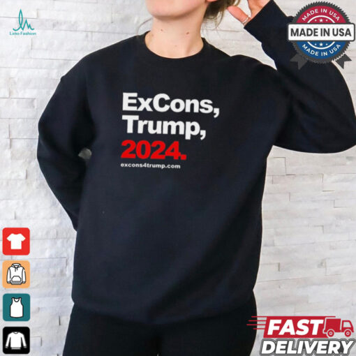Tyrone Muhammad Wearing Excons Trump 2024 t shirt