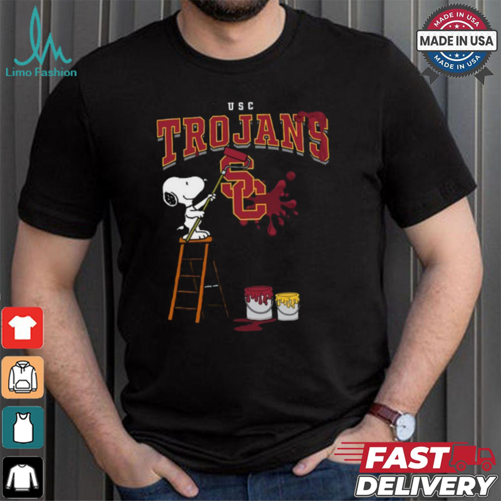 USC Trojans Snoopy Painting Shirt USC Trojans Snoopy Painting Shirt