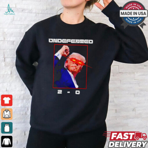 Undefeated 2 0 Donald Trump Failed Assassination shirt