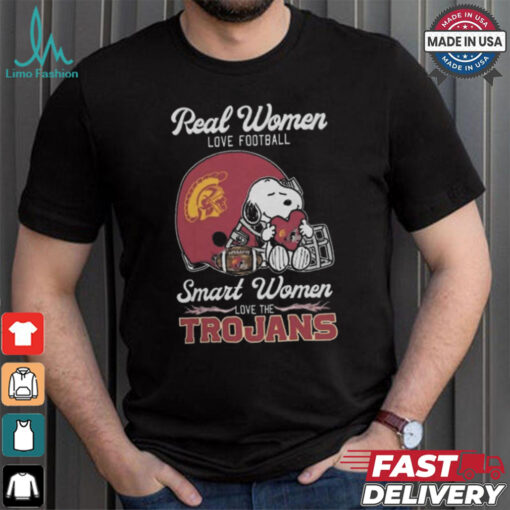 Usc Trojans x Snoopy Real Women Love Football Smart Women Helmet 2024 Shirt
