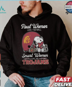 Usc Trojans x Snoopy Real Women Love Football Smart Women Helmet 2024 Shirt