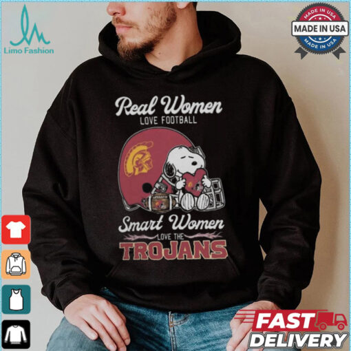 Usc Trojans x Snoopy Real Women Love Football Smart Women Helmet 2024 Shirt