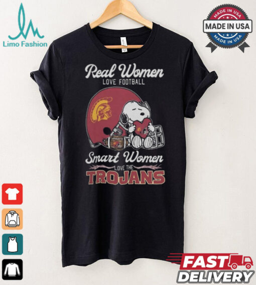 Usc Trojans x Snoopy Real Women Love Football Smart Women Helmet 2024 Shirt