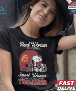 Usc Trojans x Snoopy Real Women Love Football Smart Women Helmet 2024 Shirt