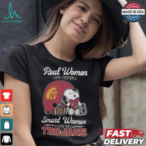 Usc Trojans x Snoopy Real Women Love Football Smart Women Helmet 2024 Shirt
