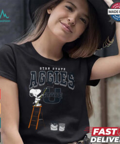 Utah State Aggies Snoopy Painting Shirt