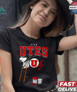 Utah Utes Snoopy Painting Shirt, hoodie, sweater, long sleeve and tank top Utah Utes Snoopy Painting Shirt
