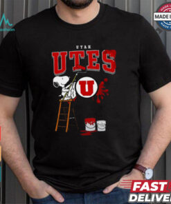 Utah Utes Snoopy Painting Shirt, hoodie, sweater, long sleeve and tank top Utah Utes Snoopy Painting Shirt