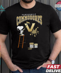 Vanderbilt Commodores Snoopy Painting Shirt, hoodie, sweater, long sleeve and tank top Vanderbilt Commodores Snoopy Painting Shirt