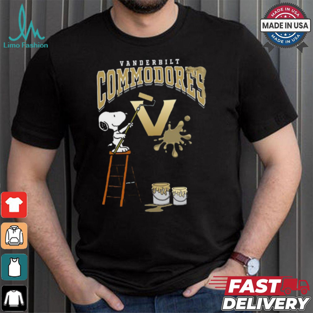 Vanderbilt Commodores Snoopy Painting Shirt Vanderbilt Commodores Snoopy Painting Shirt