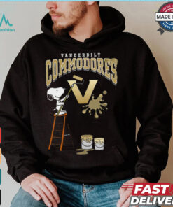 Vanderbilt Commodores Snoopy Painting Shirt, hoodie, sweater, long sleeve and tank top Vanderbilt Commodores Snoopy Painting Shirt