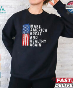 Vintage Usa Flag Make America Healthy And Great Again Maha T Shirt