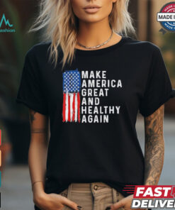Vintage Usa Flag Make America Healthy And Great Again Maha T Shirt