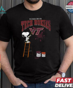 Virginia Tech Hokies Snoopy Painting Shirt