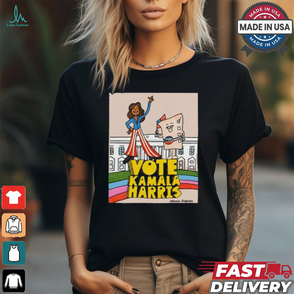 Vote Kamala Harris Winnie Fripette t shirt Vote Kamala Harris Winnie Fripette t shirt