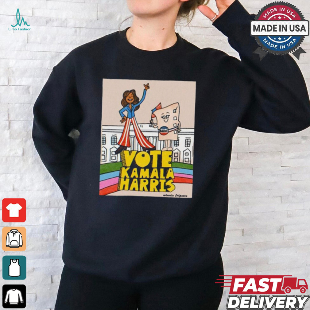 Vote Kamala Harris Winnie Fripette t shirt Vote Kamala Harris Winnie Fripette t shirt