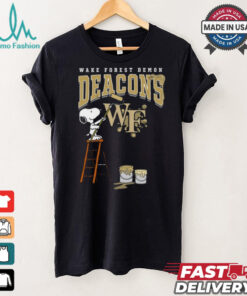 Wake Forest Demon Deacons Snoopy Painting Shirt