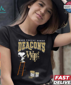 Wake Forest Demon Deacons Snoopy Painting Shirt