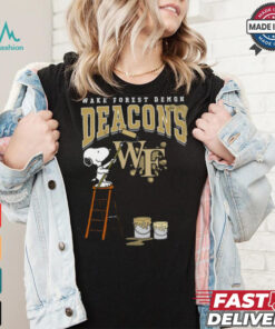 Wake Forest Demon Deacons Snoopy Painting Shirt