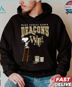 Wake Forest Demon Deacons Snoopy Painting Shirt