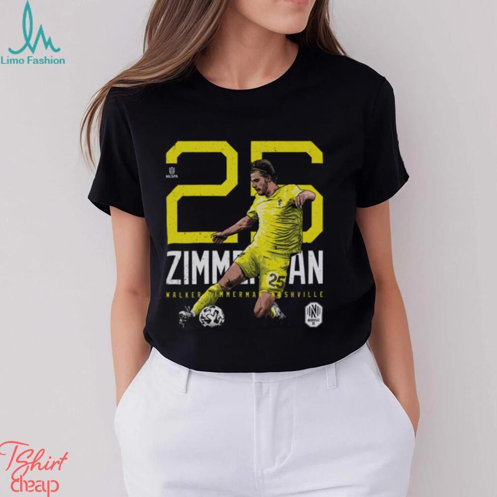 Walker Zimmerman Nashville SC Bold Number Shirt Walker Zimmerman Nashville SC Bold Number Shirt