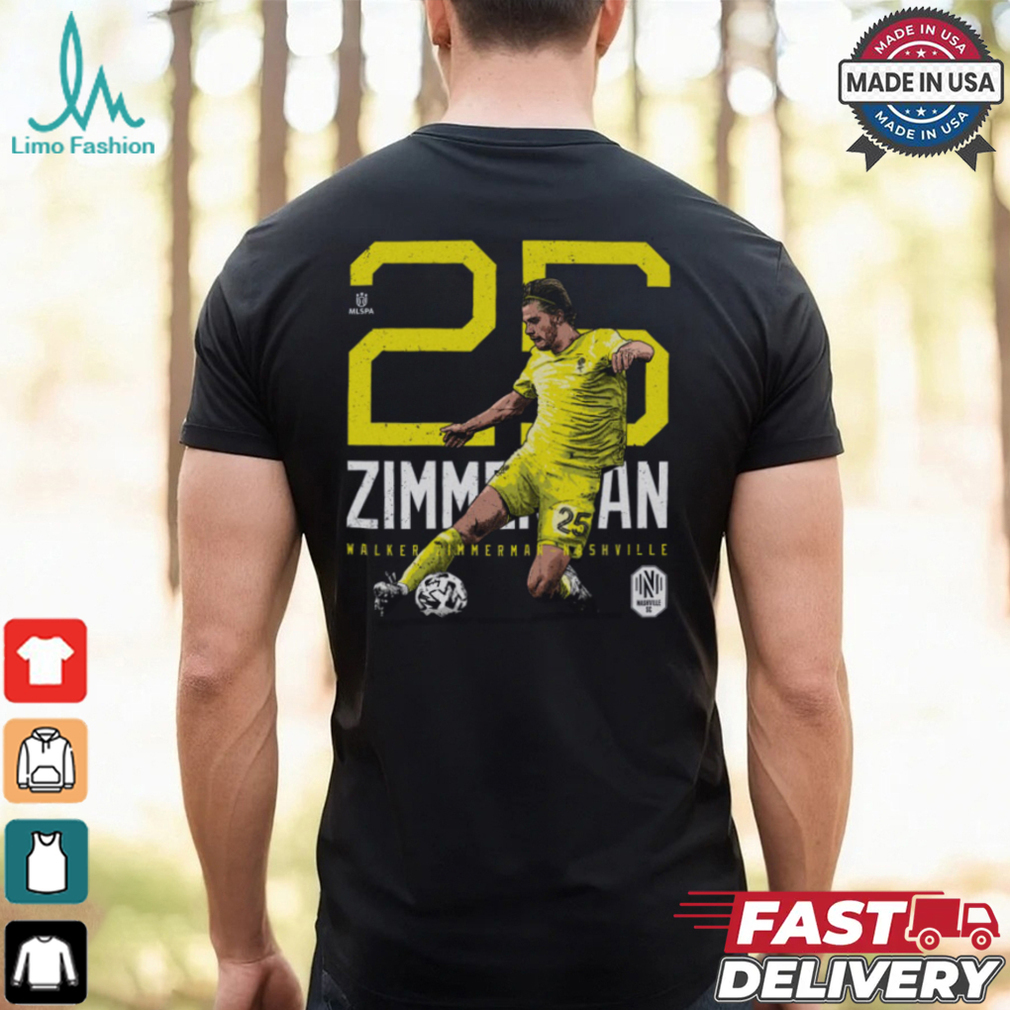 Walker Zimmerman Nashville SC Bold Number Shirt Walker Zimmerman Nashville SC Bold Number Shirt