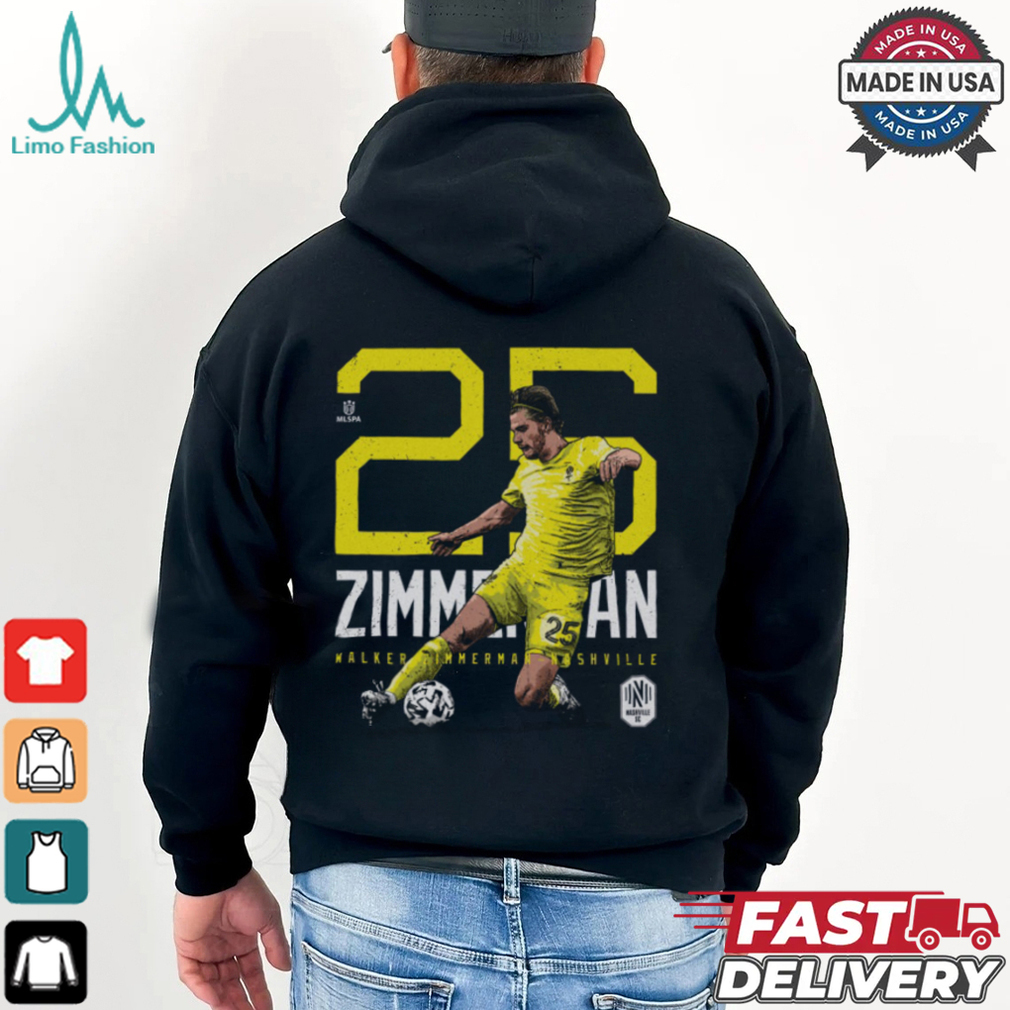 Walker Zimmerman Nashville SC Bold Number Shirt Walker Zimmerman Nashville SC Bold Number Shirt