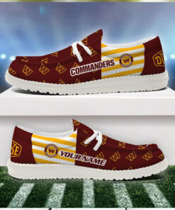 Washington Commanders 2024 Version Personalized Hey Dude Shoes