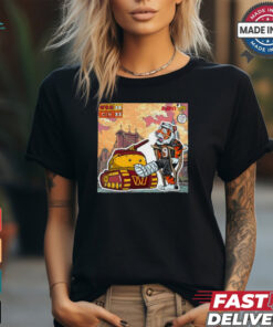 Washington Commanders vs Cincinnati Bengals on Monday Night Football mascot shirt