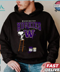 Washington Huskies Snoopy Painting Shirt