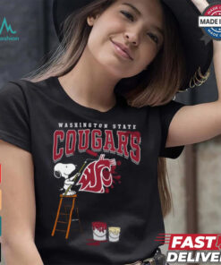 Washington State Cougars Snoopy Painting Shirt