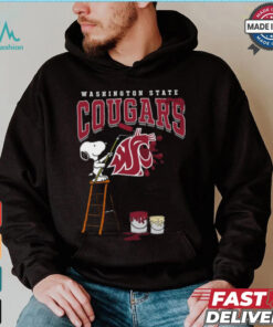 Washington State Cougars Snoopy Painting Shirt