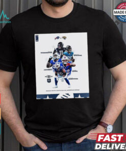 Washington, Strange, Johnson, Jones, McGovern Buffalo Bills vs Jacksonville Jaguars 09 23 2024 Made In Happy Valley Poster t shirt