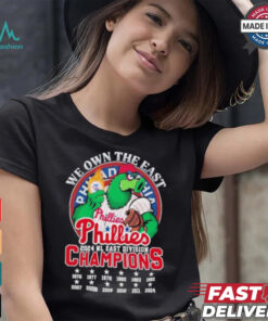 We Own The East Philadelphia Phillies Phanatic Mascot NL East Champions Shirt