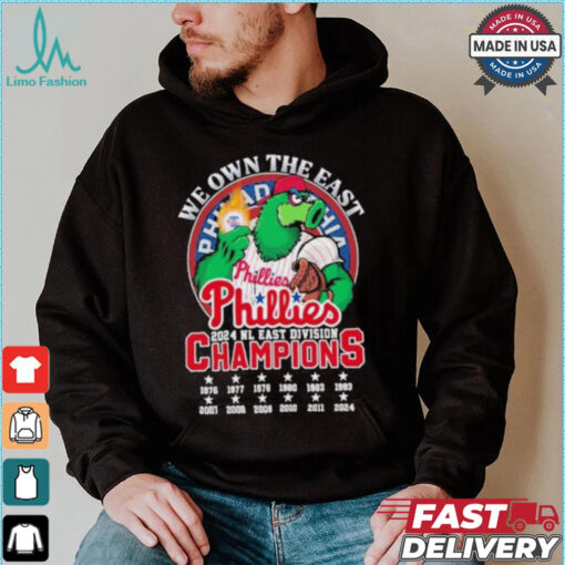 We Own The East Philadelphia Phillies Phanatic Mascot NL East Champions Shirt