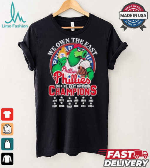 We Own The East Philadelphia Phillies Phanatic Mascot NL East Champions Shirt