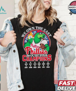 We Own The East Philadelphia Phillies Phanatic Mascot NL East Champions Shirt